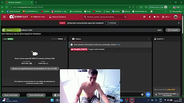 Živý XXX chat Naugthy_Patrick