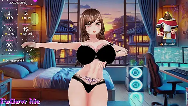 Show modela Hanaedamngirl na web-kameri