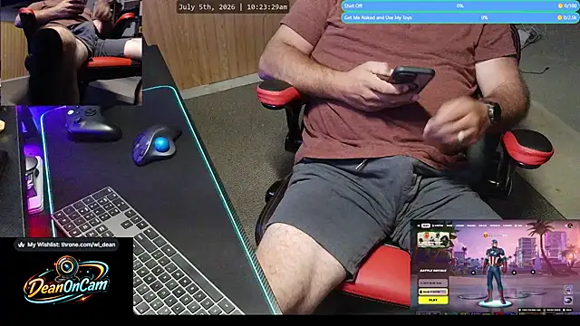 צ'אט XXX בשידור חי של DeanonCam