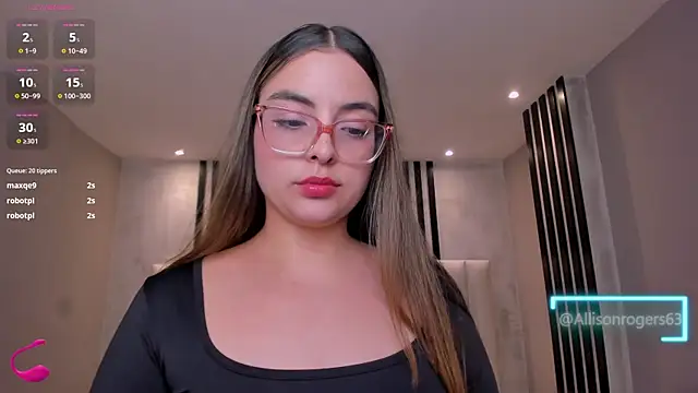 AllisonRogersX Adlı Modelin Canlı XXX Sohbeti
