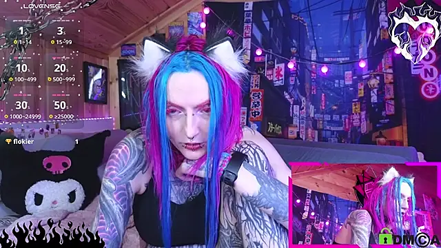 NekoCyber élő XXX-chatje