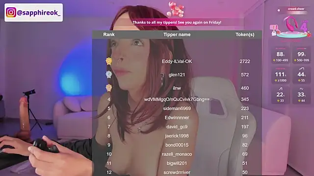 Sapphire_Venuss Adlı Modelin Canlı XXX Sohbeti