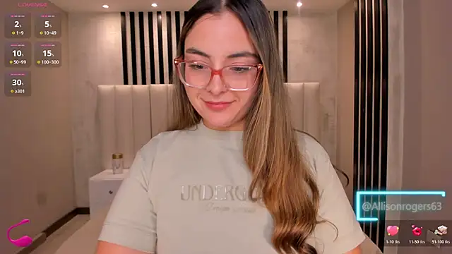 AllisonRogersX Adlı Modelin Canlı XXX Sohbeti