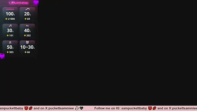 Chat XXX en directo de Sampuckettbaby