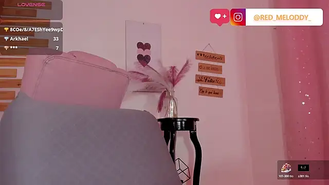RedMeloddy élő XXX-chatje