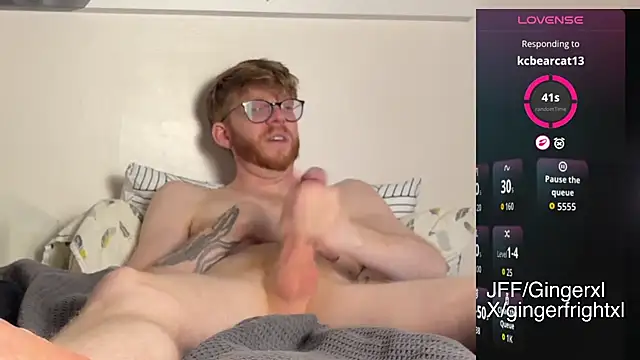 Show de Gingerxl8 na webcam