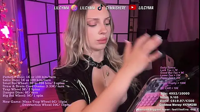 Show de webcam de cymaishere