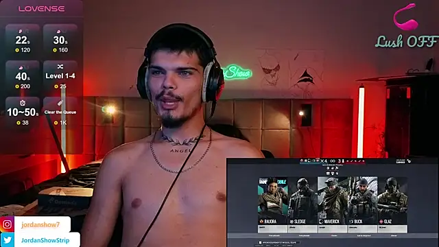 JordanShow élő XXX-chatje
