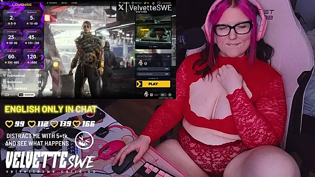 VelvetteSWE Live XXX-chat