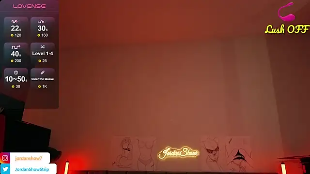 JordanShow élő XXX-chatje