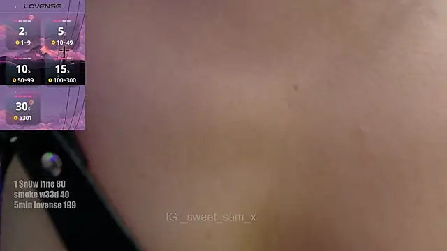 Chat +18 de sweet_Samx ao vivo
