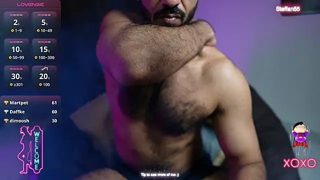 Steffan55 Adlı Modelin Canlı XXX Sohbeti