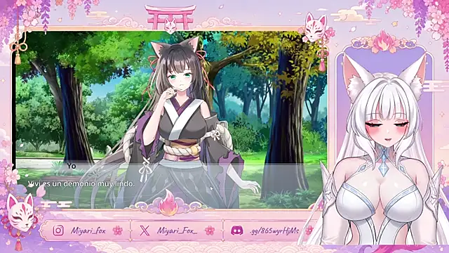 MiyariFox élő XXX-chatje