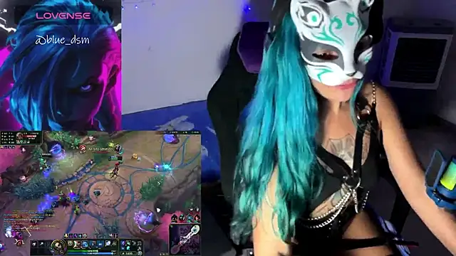 Show de bluesubmissive na webcam