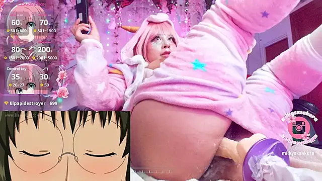 צ'אט XXX בשידור חי של MilkyXSakura
