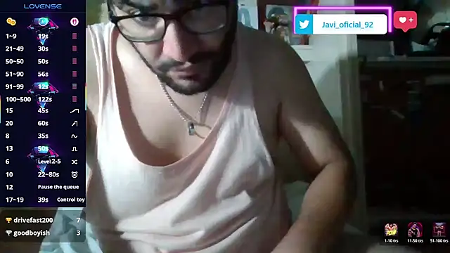 Javi_92: διαδικτυακό σόου στην κάμερα