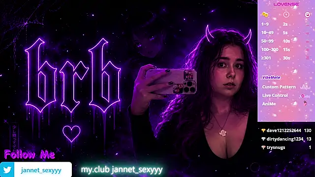 Chat +18 de JannetPie ao vivo