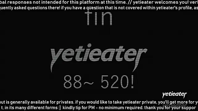Živý XXX chat yetieater