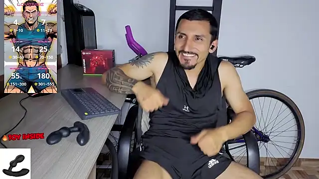 Marck_Muscle: διαδικτυακό σόου στην κάμερα