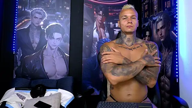 Show modela damian_becker na web-kameri