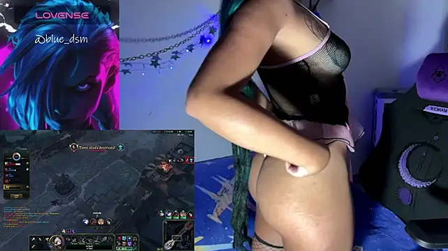 Show de bluesubmissive na webcam