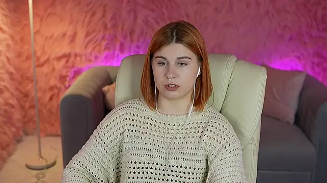 Show de GingerPinky na webcam