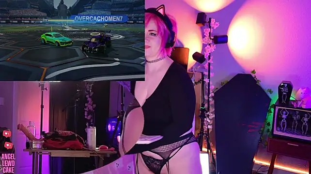 Angel-Lewd-Caken Webbikameraesitys