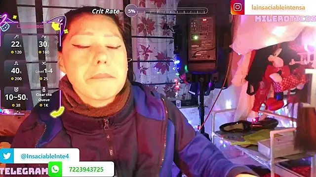LaInsaciableIntensaのライブXXXチャット