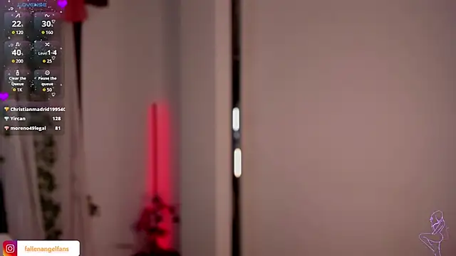 XXX chat uživo modela Fallengangel