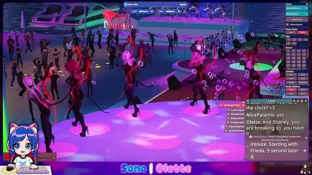 Show de SonaBoobvelle na webcam