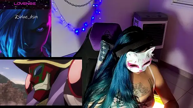 Show de bluesubmissive na webcam