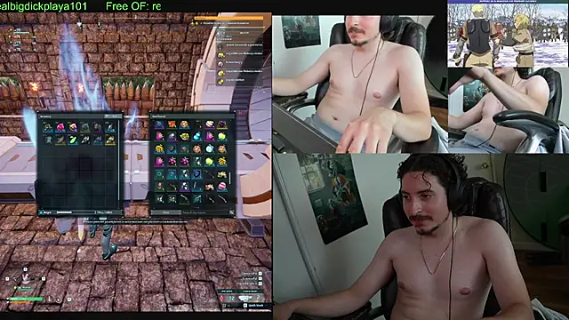 BigDickPlaya101 élő XXX-chatje