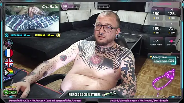 Show de Law_Leek na webcam
