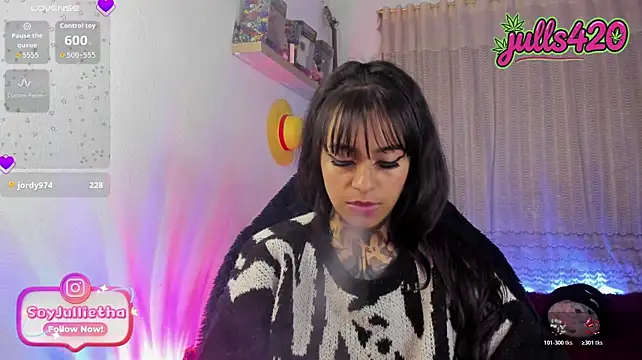Chat XXX ao vivo de Julls420_