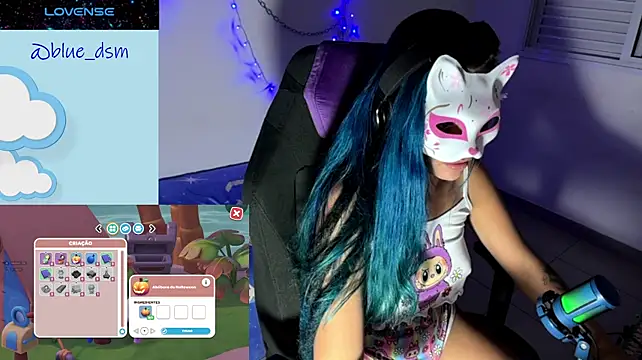 Show de bluesubmissive na webcam
