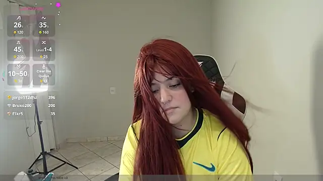 Show de heyangelite na webcam
