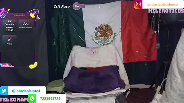 LaInsaciableIntensa 라이브 XXX 채팅