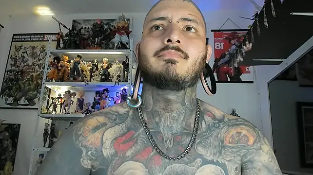 Show de DEATHINK666XX na webcam