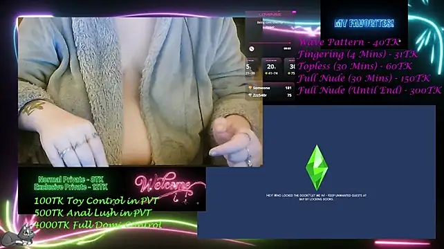 Chatroom XXX en direct de Sarastasia417