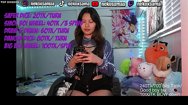 NekoxSama Adlı Modelin Canlı XXX Sohbeti