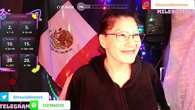 LaInsaciableIntensa – Live XXX-chat