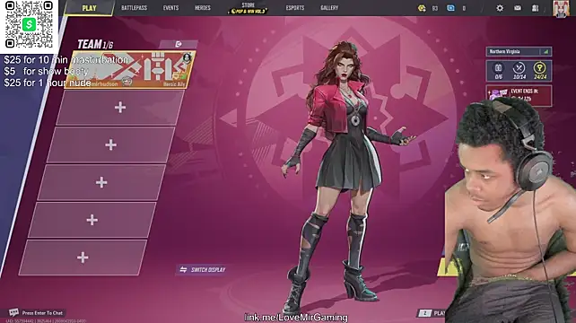 Webkamerová show lovemirgaming