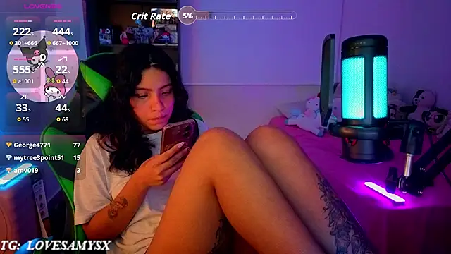 Lovelyamyy élő XXX-chatje
