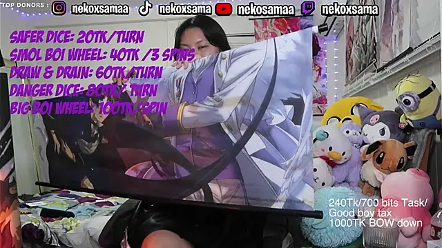NekoxSama Adlı Modelin Canlı XXX Sohbeti