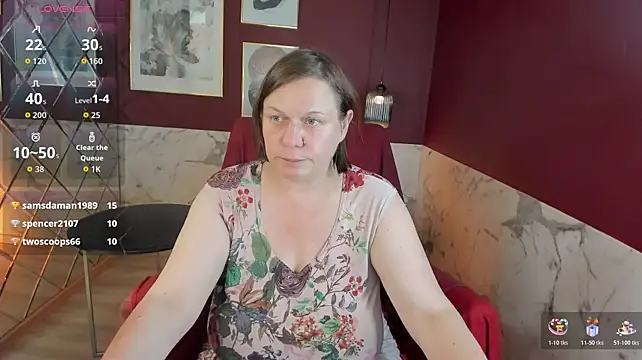 Chat +18 de KellyPerfection ao vivo