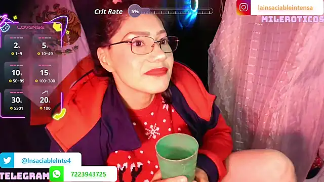 LaInsaciableIntensa 라이브 XXX 채팅