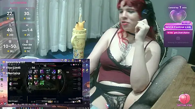 Show de MorangoCChoc na webcam