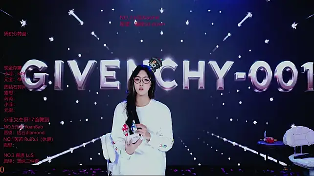 GIVENCHY-001のウェブカメラショー