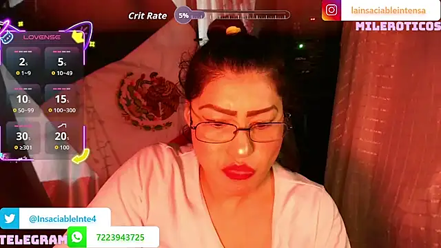 LaInsaciableIntensa Chat XXX in diretta