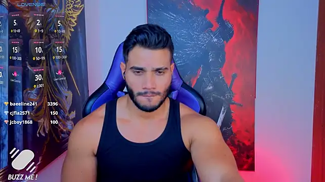 Show modela AndresRodriguez1 na web-kameri
